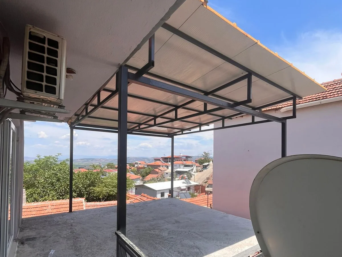 Manisa teras üstü çelik çatı uygulaması – Ünal Yapı